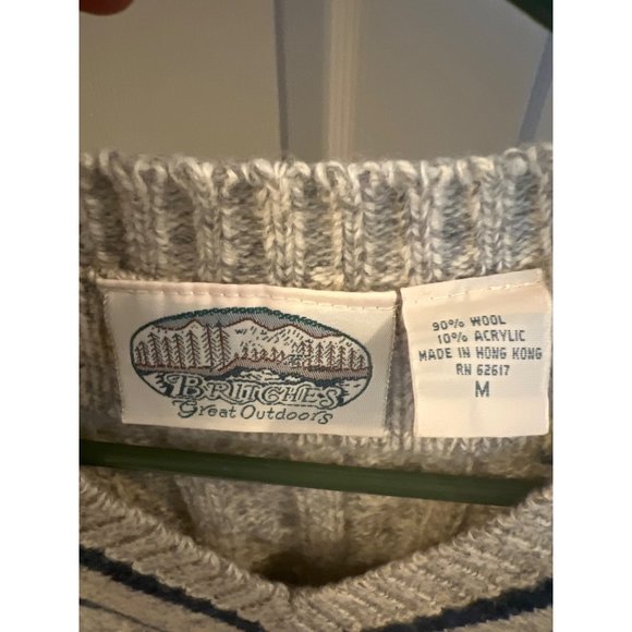 Vintage Britches Great Outdoors Wool Cricket Sweater (Size M, Made in Hong Kong) - Picture 4 of 9